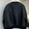 Chanel FW27 Shearling Collar Leather Jacket