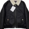 Chanel FW27 Shearling Collar Leather Jacket
