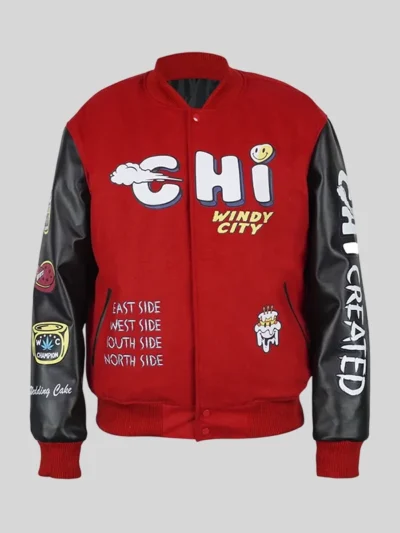 Chi Created Red Varsity Jacket
