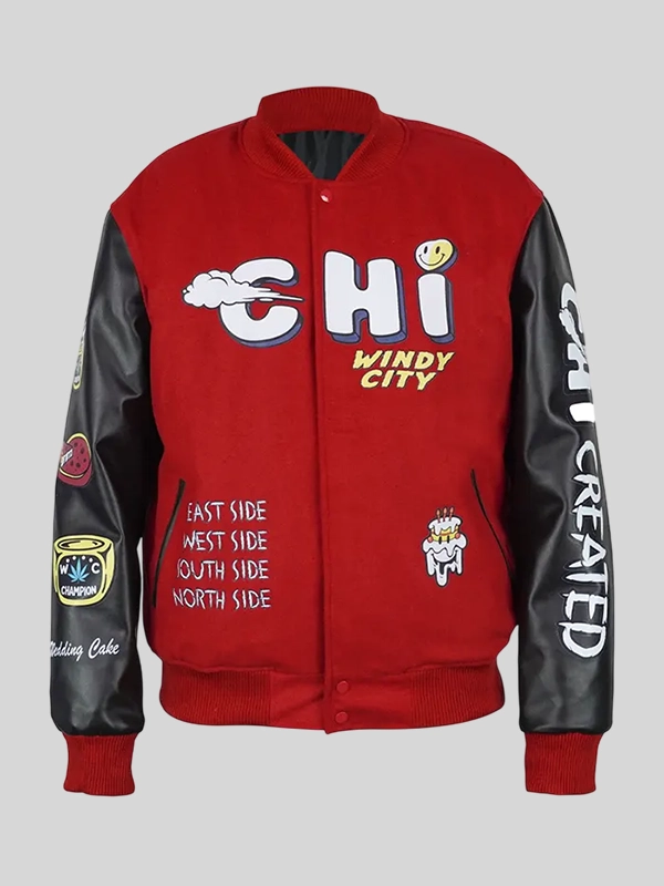 Chi Created Red Varsity Jacket