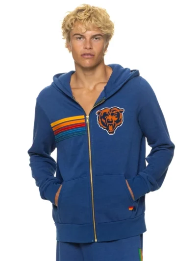 Chicago Bears Aviator Nation Zip-Up Hoodie