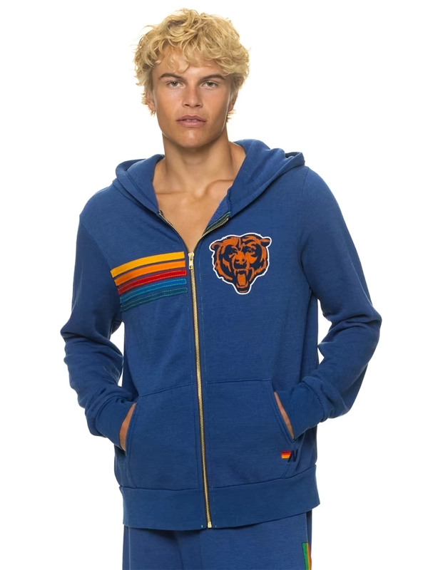 Chicago Bears Aviator Nation Zip-Up Hoodie