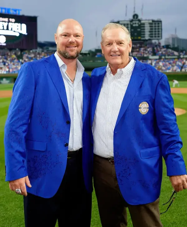 Chicago Cubs HOF Ceremony 2026 Blue Jacket