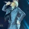 Chris Brown R&B Tour Black Leather Jacket 2026