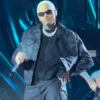 Chris Brown R&B Tour Black Leather Jacket 2026