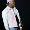 Chris Brown R&B Tour Pink Varsity Jacket