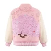 Chris Brown R&B Tour Pink Varsity Jacket