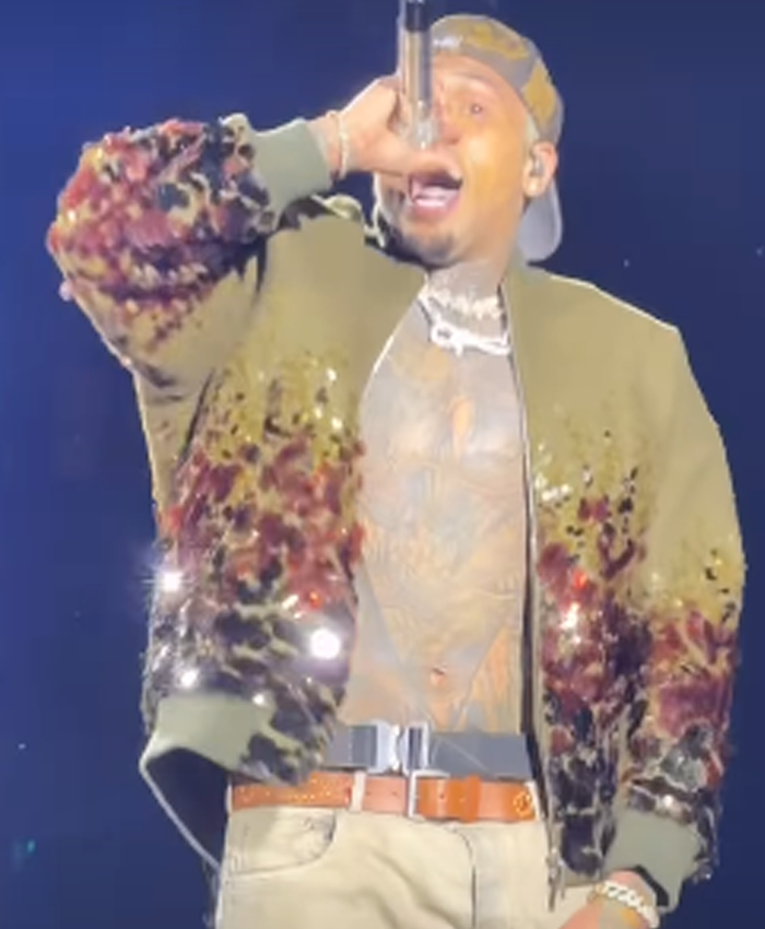 Chris Brown R&B Tour Sequin Jacket