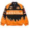 Cincinnati Bengals Chalk Line Black Premium Racing Jacket
