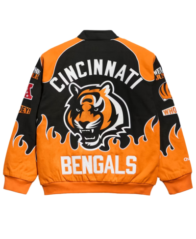 Cincinnati Bengals Chalk Line Black Premium Racing Jacket