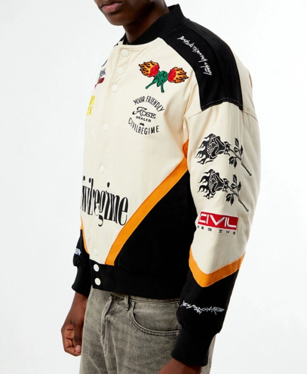 Civil Regime Beetlejuice Biker Racing Coat