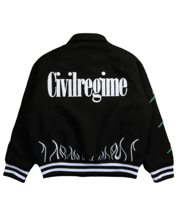 Civil Regime Friday The 13th Jason Voorhees Letterman Jacket - Image 2