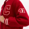 Coach Red Wool Varsity Jacket