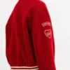 Coach Red Wool Varsity Jacket