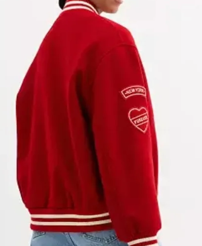 Coach Red Wool Varsity Jacket