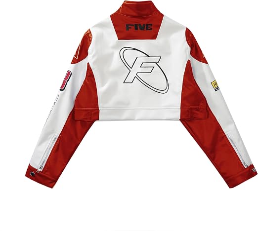 Cropped Faux Leather Aelfric Eden Moto Jacket