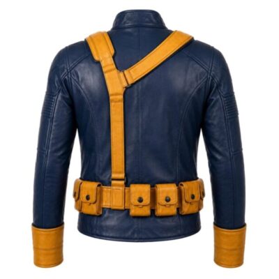 Cyclops Scott Summers Blue Leather Coat
