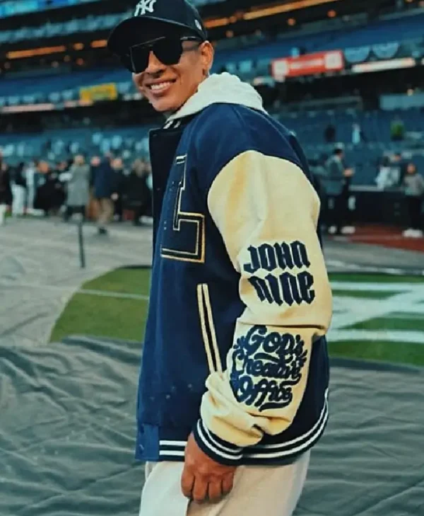 Daddy Yankee Blue Varsity Jacket