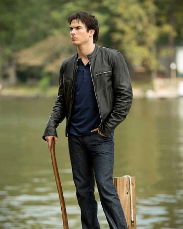 Damon Salvatore Leather Jacket