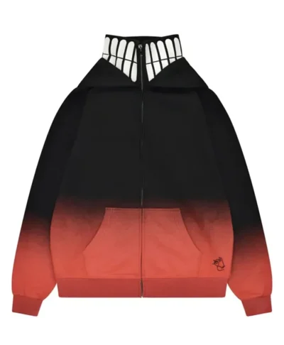Dandadan Okarun Black to Red Gradient Jacket