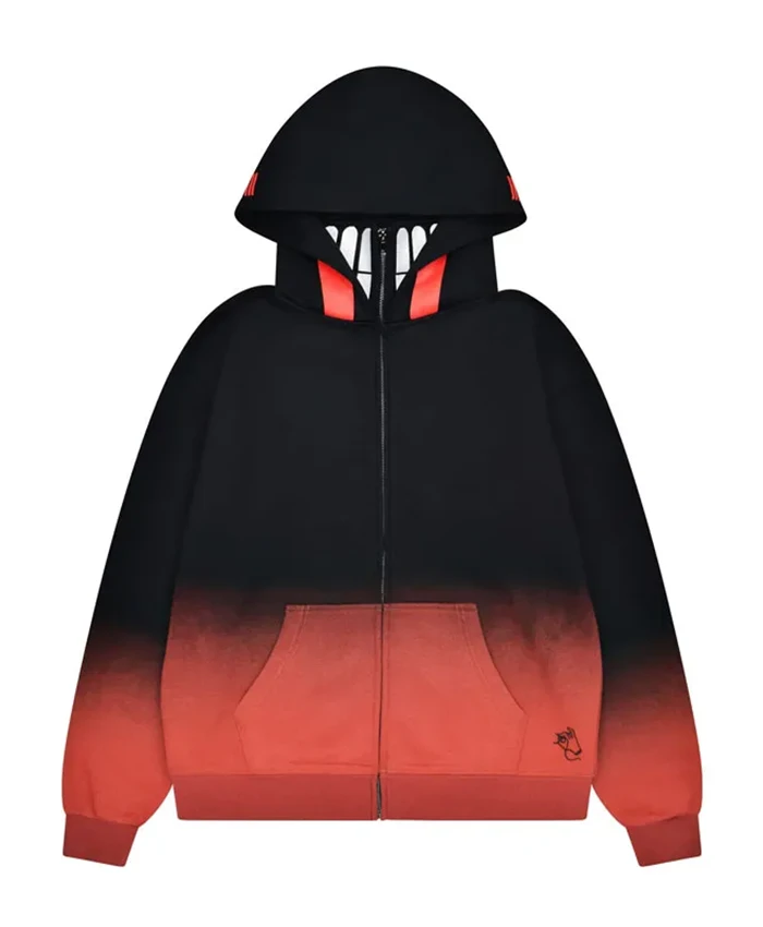 Dandadan Okarun Black to Red Gradient Jacket