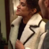 Dark Matter Tiff Abreu White Shearling Coat