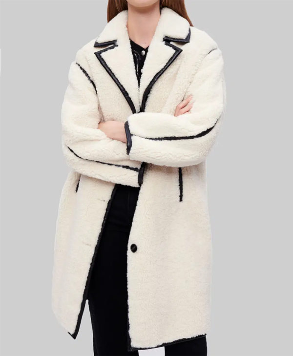 Dark Matter Tiff Abreu White Shearling Coat