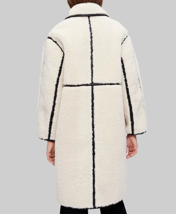 Dark Matter Tiff Abreu White Shearling Coat