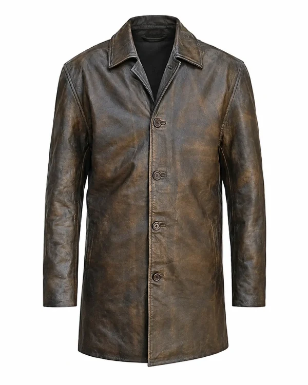 Dean Winchester Supernatural Distressed Brown Leather Jacket