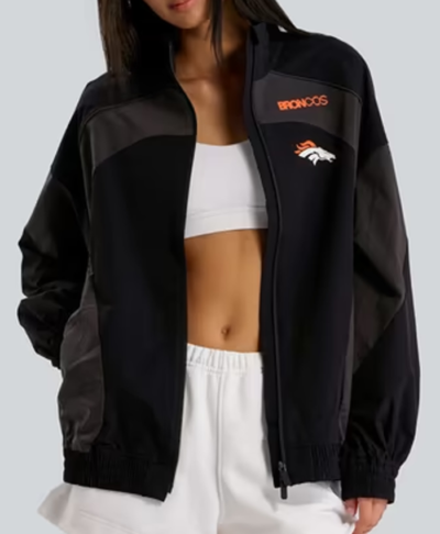 Denver Broncos lululemon Women’s Black Ventilated Oversized Track Jacket