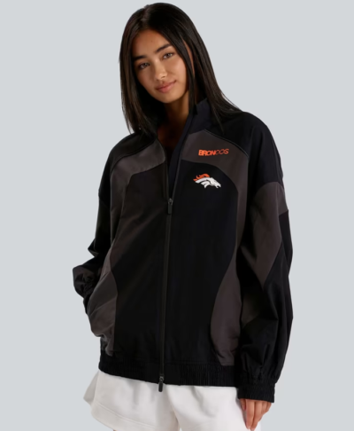 Denver Broncos lululemon Women’s Black Ventilated Oversized Track Jacket