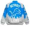 Detroit Lions Chalk Line Blue Premium Racing Jacket