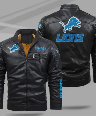 Detroit Lions NFL Leather Jacket