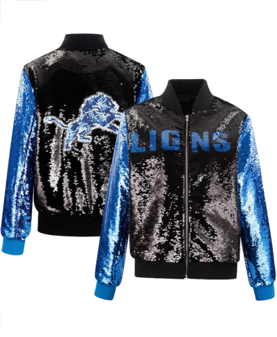Detroit Lions Sequin Bomber Jacket