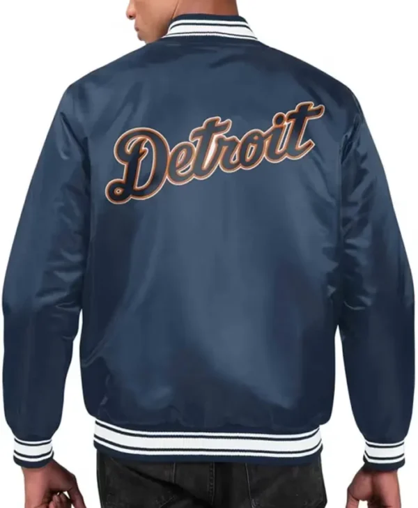 Detroit Tigers Starter Navy Blue Medium Weight Jacket