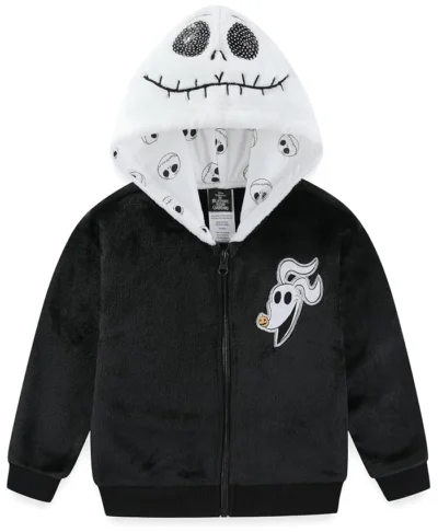 Disney x Nightmare Before Christmas Jack Skellington Fleece Jacket
