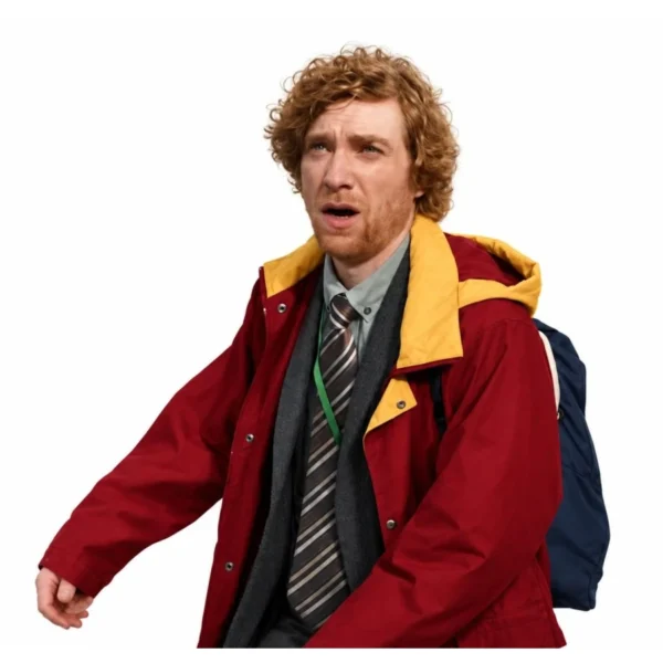 Domhnall Gleeson The Incomer Red Fleece Jacket