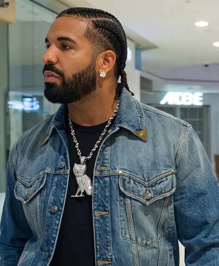 Drake FOMO Stream Blue Jean Jacket