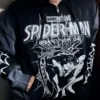 Ed Hardy Heart Web Y2K Fleece Zip Hoodie