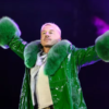 Ed Sheeran’s Tour Macklemore Green Coat