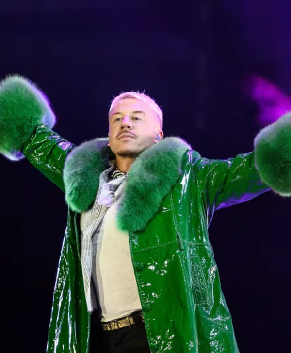Ed Sheeran’s Tour Macklemore Green Coat