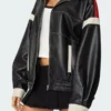 Edikted North Star Leather Bomber Jacket