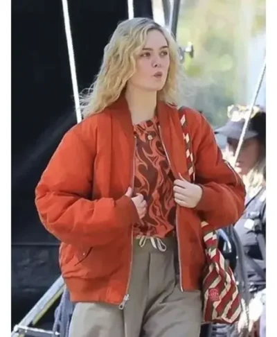 Elle Fanning Margo’s Got Money Troubles Bomber Jacket
