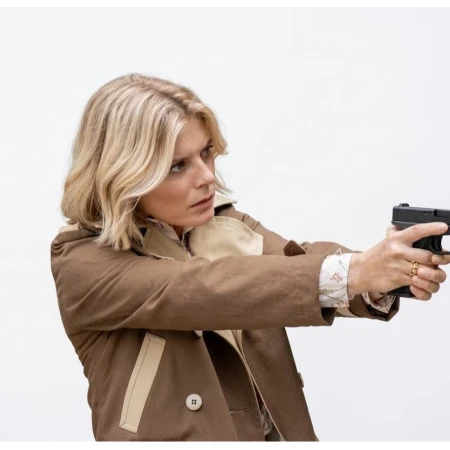 Emilia Fox Signora Volpe Season 3 Jacket