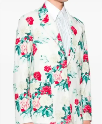 Emily In Paris Samuel Arnold White Floral Blazer