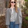 Emma Stone Telluride Film Festival 2026 Wool Jacket