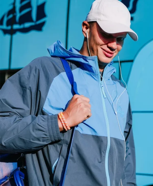 Erling Haaland Manchester City Blue Jacket