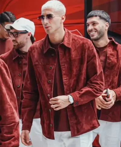 FIFA World Cup 2026 Turkey Team Suede Leather Jacket