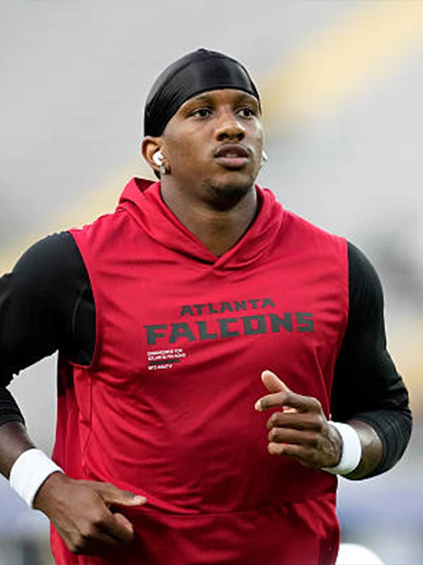 Falcons 2026 Michael Penix Jr. Sideline Sleeveless Hoodie