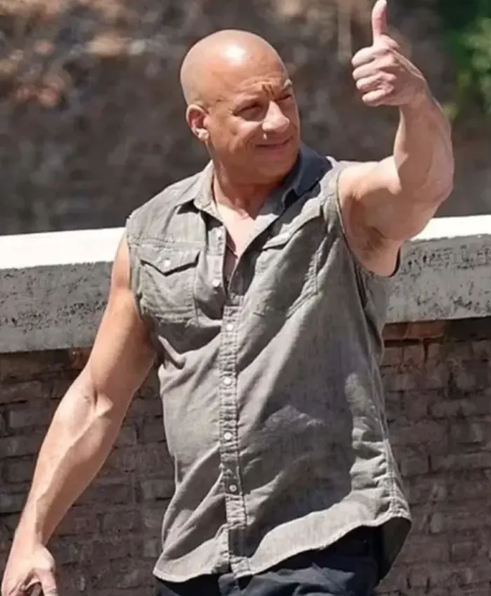 Fast X 2023 Vin Diesel Grey Vest